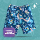 Vaporeon Water Poke Shorts, Women’s Board Shorts