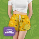 Pikachu Yellow Poke Shorts, Women’s Board Shorts