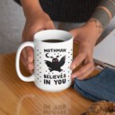 Mothman Coffee Mug - Funny Coffee Mugs Adult Humor, Unique Novelty Coffee Mugs for Cryptid Lovers, Double-Sided Print Ceramic Coffee Cups