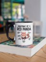 Anatomy of a Red Panda Mug, Panda Lover Mug, Funny Red Panda Mug, Vintage Pandazilla Ceramic Mug 