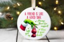 Hand Ornament, Bra Ornament, Friend Christmas Ornament, Best friend Christmas gift for her Christmas friend, Good friend is like a good Bra