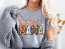 Spooky Mama Shirt, Retro Halloween Shirt For Mother, Halloween Mom Shirt Gift, Halloween Mama Tshirt, Spooky Season, Retro Shirt.