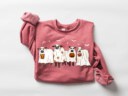 Cows Halloween Sweatshirt, Halloween Ghost Cows Sweatshirt, Spooky Cows Halloween Gifts, Cow Lovers Halloween Gift