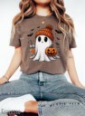 Halloween Ghost Comfort Colors Shirt, Cute Ghost Shirt, Womens Halloween Shirt, Cute Fall Shirt, Spooky Season Shirt, Gift For Halloween