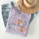 Comfort Colors® Custom Kindergarten Teacher Shirt, Personalized Kindergarten Team Shirts, Back to School Shirts, Kinder Garten Squad Tshirt