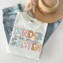 Comfort Colors® Custom Kindergarten Teacher Shirt, Personalized Kindergarten Team Shirts, Back to School Shirts, Kinder Garten Squad Tshirt