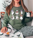 Ghosts Reading Books Shirt, Books Lover Ghost Gift, Cute Little Ghost Shirt, Womens Halloween Shirt, Spooky Season Shirt, Fall Graphic Tee