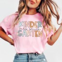 Comfort Colors® Custom Kindergarten Teacher Shirt, Personalized Kindergarten Team Shirts, Back to School Shirts, Kinder Garten Squad Tshirt