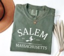 Comfort Colors® Salem Massachusetts shirt, pooky shirt for her, Witch shirt, Halloween Party Shirt, Salem Broom Company tshirt, iprintasty