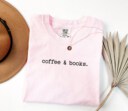 Coffee & Books Shirt, Cute Coffee Lover Teacher Shirt, Teacher Appreciation Gift, Back To School, Bookish Teacher Shirt, Teacher Life Shirt