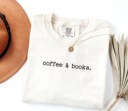 Coffee & Books Shirt, Cute Coffee Lover Teacher Shirt, Teacher Appreciation Gift, Back To School, Bookish Teacher Shirt, Teacher Life Shirt