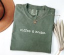 Coffee & Books Shirt, Cute Coffee Lover Teacher Shirt, Teacher Appreciation Gift, Back To School, Bookish Teacher Shirt, Teacher Life Shirt