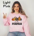 Hello Pumpkin Sweatshirt, Cute Fall Sweatshirts for Women, Thanksgiving Gift, Halloween Sweatshirts For Women, Fall Gifts, Autumn Sweatshirt