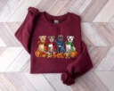 Pitbull Fall Dog Sweatshirt, Pitbull Ghost Dogs sweatshirt,Fall dog Shirt, Dog Lover Shirt, Pumpkin dog shirt, Thanksgiving shirt