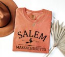 Comfort Colors® Salem Massachusetts shirt, pooky shirt for her, Witch shirt, Halloween Party Shirt, Salem Broom Company tshirt, iprintasty