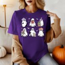 Ghosts Reading Books Shirt, Books Lover Ghost Gift, Cute Little Ghost Shirt, Womens Halloween Shirt, Spooky Season Shirt, Fall Graphic Tee