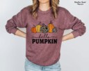 Hello Pumpkin Sweatshirt, Cute Fall Sweatshirts for Women, Thanksgiving Gift, Halloween Sweatshirts For Women, Fall Gifts, Autumn Sweatshirt
