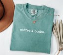 Coffee & Books Shirt, Cute Coffee Lover Teacher Shirt, Teacher Appreciation Gift, Back To School, Bookish Teacher Shirt, Teacher Life Shirt