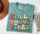 Holly Jolly Merry Christmas Shirt, Merry And Bright Christmas Shirt, Cute Christmas Gift, Christmas Party Shirt, Holiday Shirt, Xmas Shirt