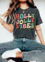 Holly Jolly Merry Christmas Shirt, Merry And Bright Christmas Shirt, Cute Christmas Gift, Christmas Party Shirt, Holiday Shirt, Xmas Shirt