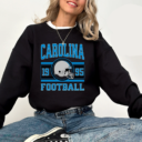 Vintage Carolina Football Sweatshirt T-Shirt And Hoodie, Trendy Carolina Football Fan Gift, Carolina Game Day Shirt, Panther Hoodie