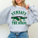 Philadelphia Football Sweatshirt, Sunday Are For The Birds, Vintage Philadelphia Crew Neck, Philadelphia Birds Sweater, Eagle Sweatshirt