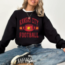 Kansas City Football Sweatshirt And T-Shirt, Kansas City Football Fan Shirt, Kansas City Football Gift, Go Kansas City Crewneck Shirt