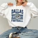 Vintage Dallas Football Sweatshirt T-Shirt And Hoodie, Trendy Dallas Football Fan Gift, Dallas Game Day Shirt, Dallas Hoodie, Vintage Cowboy