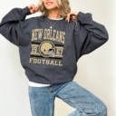 New Orleans Football Sweatshirt Shirts And Hoodie, Trendy New Orleans Football Fan Shirt, New Orleans Game Day Shirt, Trendy Saint Shirts