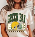 Green Bay Football Vintage Style Sweatshirt, Retro Green Bay Varsity Crewneck T-Shirt, Green Bay T-shirt