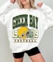 Green Bay Football Vintage Style Sweatshirt, Retro Green Bay Varsity Crewneck T-Shirt, Green Bay T-shirt