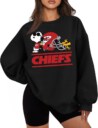 Chiefs snoopy sweatshirt, Kansas City football sweatshirt, Chiefs sweater, kc chiefs gift, Snoopy football, Chiefs pullover
