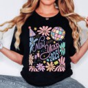 New year Boho 2025 Sweatshirt, New Year 2025 Shirt, Happy New Year 2025 Shirt, Retro New Years Hoodie, 12 new chapters Sweatshirt