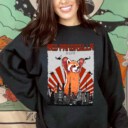 Unisex Heavy Blend Crewneck Sweatshirt Red Pandazilla, Panda Lover Tee, Funny Red Panda Shirt, Vintage Pandazilla