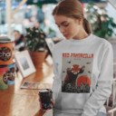 Unisex Heavy Blend Crewneck Sweatshirt Red Pandazilla, Panda Lover Tee, Funny Red Panda Shirt, Vintage Pandazilla