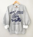 Off to Dilly Dally Sweatshirt, Funny Bear Shirt, Cute Animal Sweatshirt, Sarcastic Quote Sweatshirt, Cozy Sweatshirt