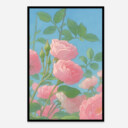 Blossoming Rosescape Aesthetic Art Print