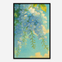 Blue Flowers Aesthetic Art Print