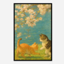 Cats Style Hand-Drawn Illustration 02 Aesthetic Art Print