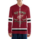 DETROIT RED WINGS – The Original Six  Neck Hockey Jersey - Custom Name