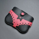 Bikini Mini Handcrafted Leather Pouch With Bow