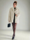 Glam Faux Fur Longline Coat – Open Front Fluffy Plush Winter Outerwear (4 Colors)