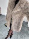 Glam Faux Fur Longline Coat – Open Front Fluffy Plush Winter Outerwear (4 Colors)