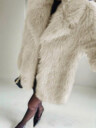 Glam Faux Fur Longline Coat – Open Front Fluffy Plush Winter Outerwear (4 Colors)