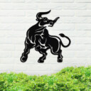 Metal Bull Sign, Metal Nature Sign, Housewarming Gift, Wedding Gift, Metal Sign, Metal Gift, Home Decor, Backyard Sign, Metal Wall Art