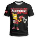 Bart Simpson x SUPREME x Bape Unisex T-shirt - Regular Fit