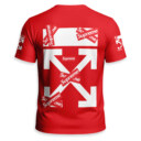 OFF WHITE x SUPREME x Kaws Unisex T-shirt - Regular Fit