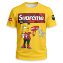 Bart Simpson x SUPREME x Bape Unisex T-shirt - Regular Fit