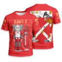OFF WHITE x SUPREME x Kaws Unisex T-shirt - Regular Fit