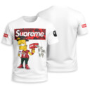 Bart Simpson x SUPREME x Bape Unisex T-shirt - Regular Fit